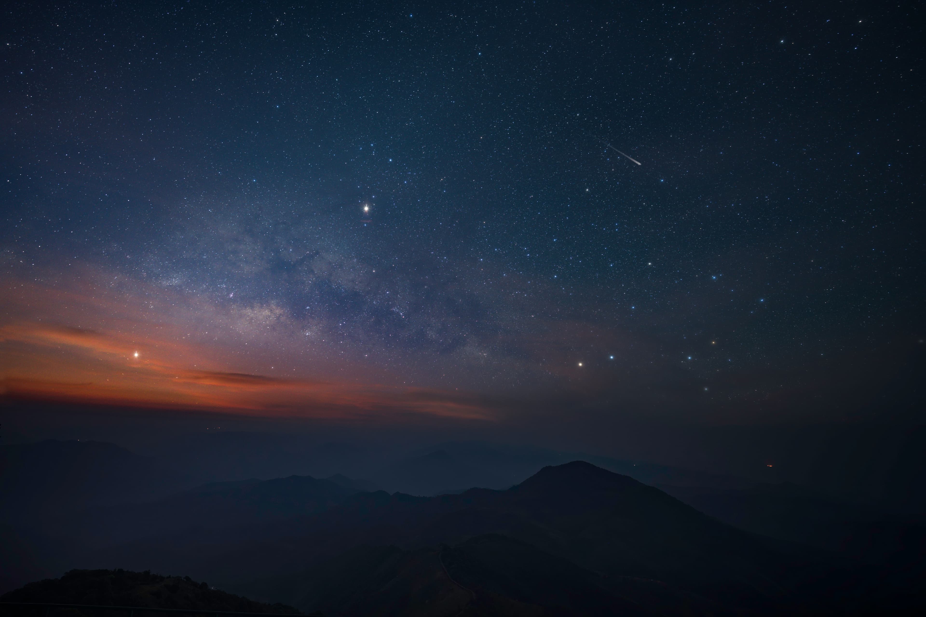 Night sky background